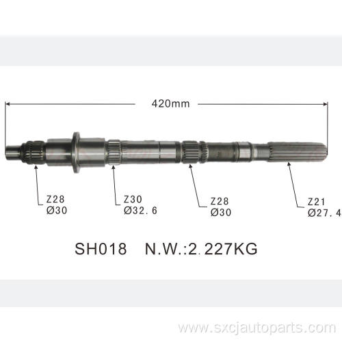 Auto parts input transmission gear Shaft main drive for 33321-26050